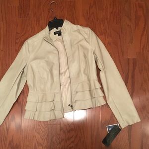NWT Jacket Bone colored Med
